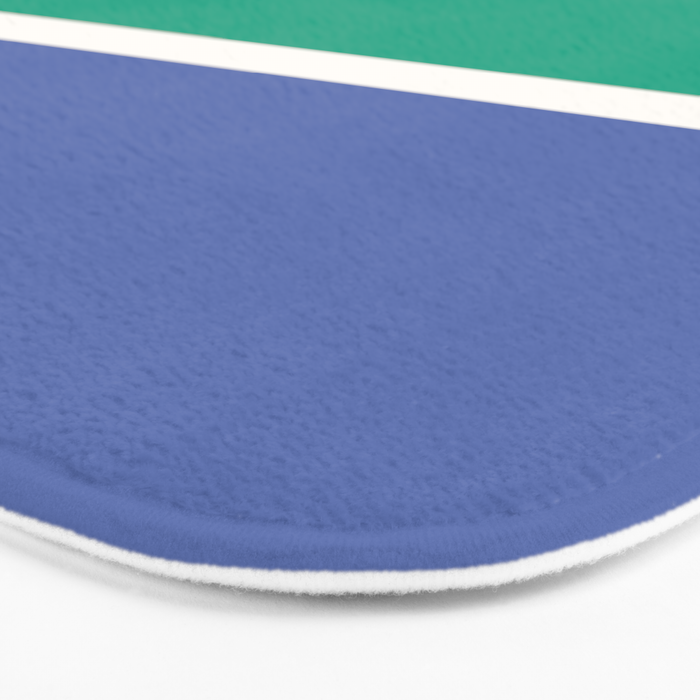 Color Block VI Green Blue Bath Mat Gallery Image 3