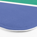 Color Block VI Green Blue Bath Mat Gallery Image 3