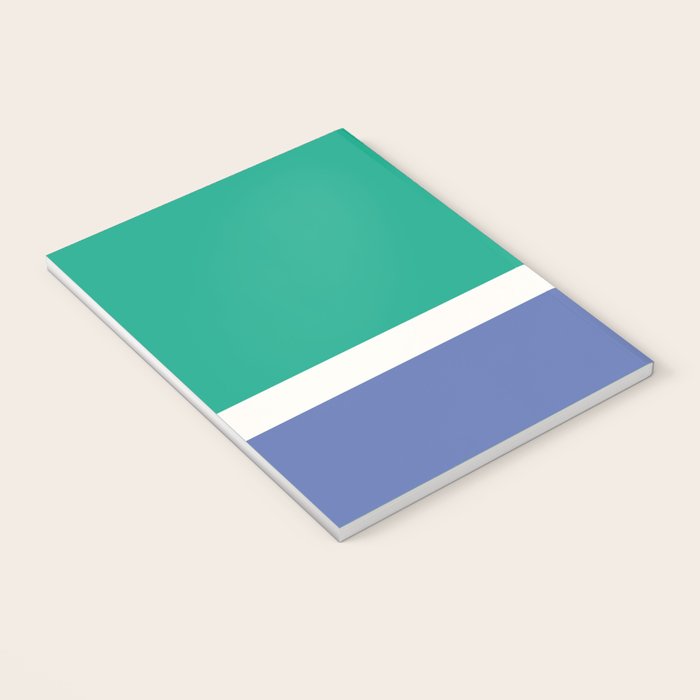 Color Block VI Green Blue Notebook Gallery Image 3