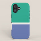 Color Block VI Green Blue iPhone Case Gallery Image 1