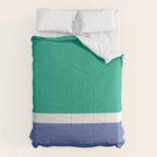 Color Block VI Green Blue Comforter Gallery Image 6