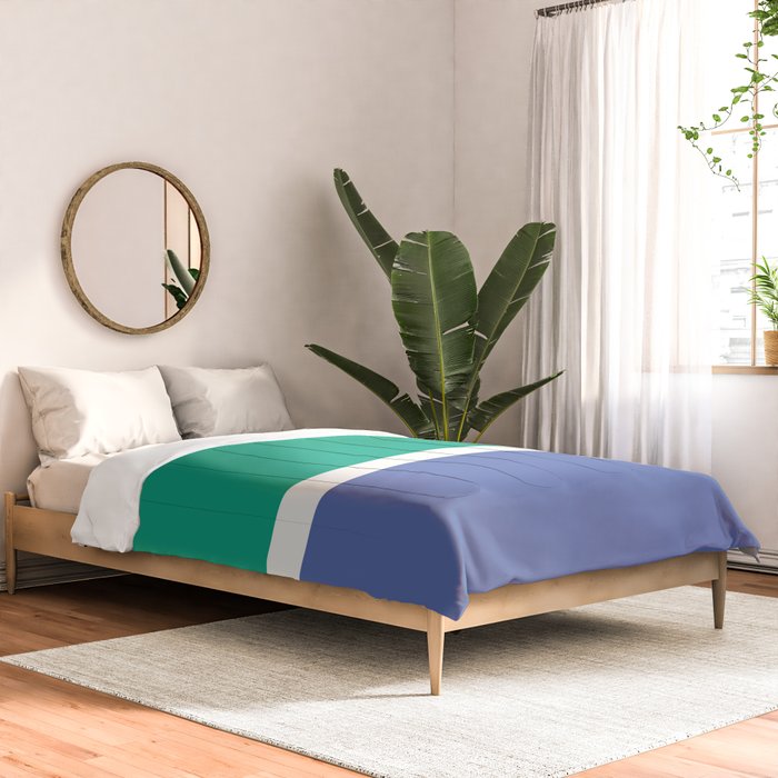 Color Block VI Green Blue Comforter Gallery Image 2
