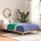 Color Block VI Green Blue Comforter Gallery Image 2