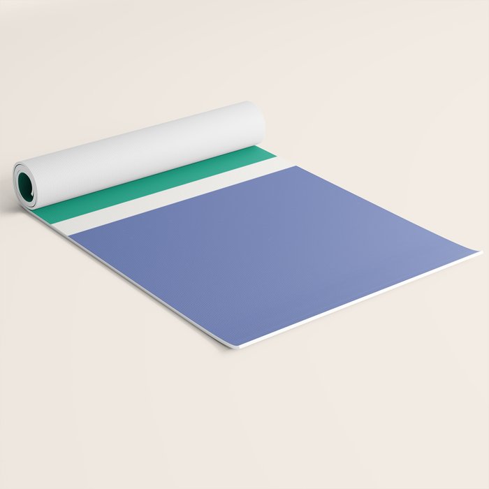 Color Block VI Green Blue Yoga Mat Gallery Image 2
