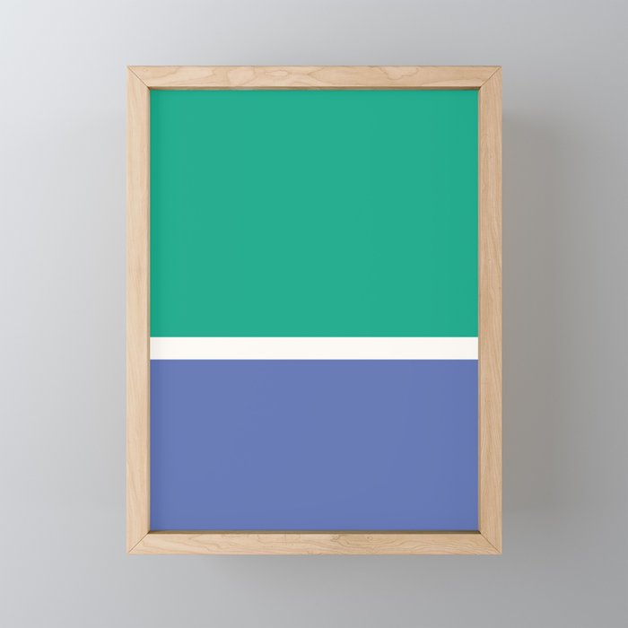 Color Block VI Green Blue Mini Art Print Gallery Image 1