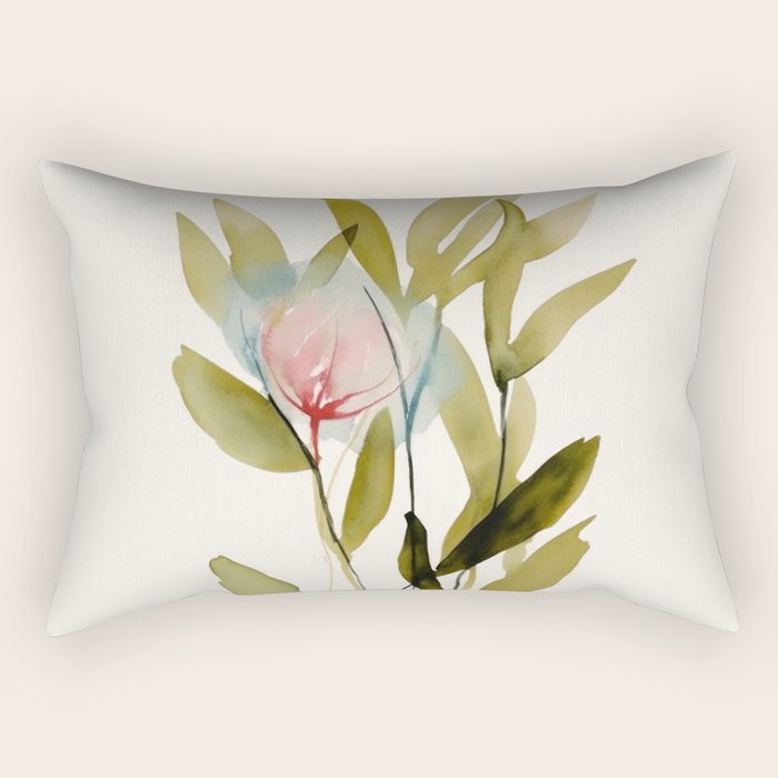 Abstract Flower Bouquet  Rectangular Pillow Gallery Image 2