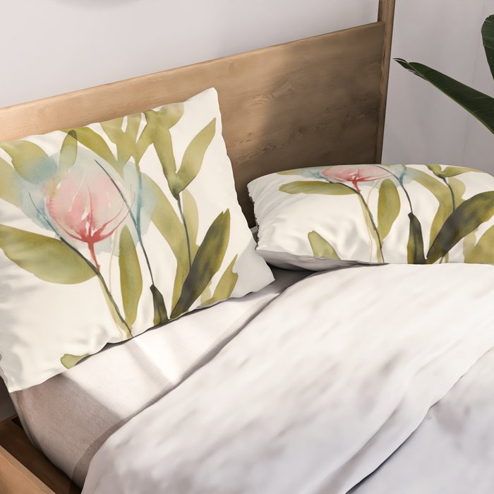 Abstract Flower Bouquet  Pillow Sham Gallery Image 2