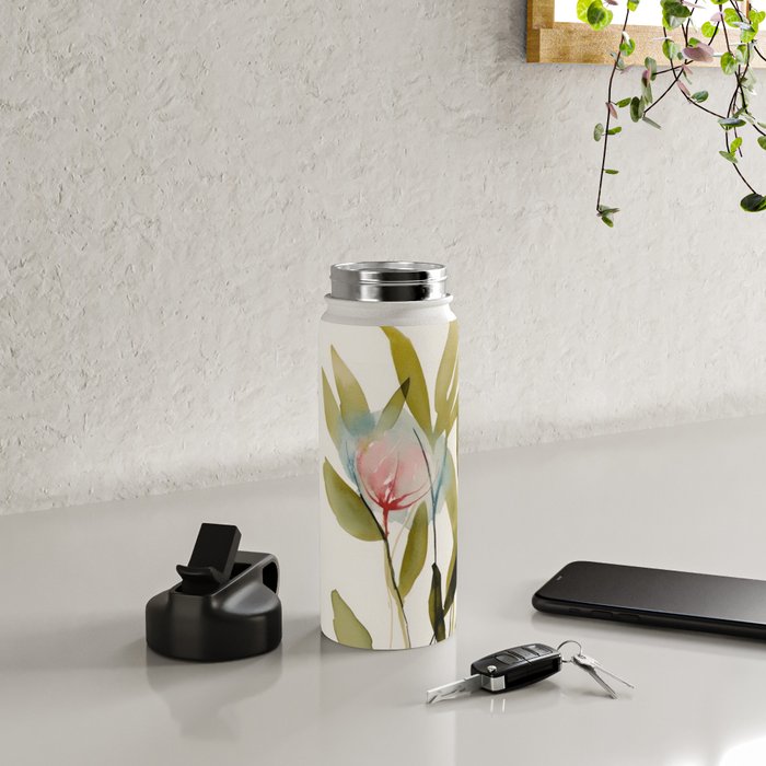 Abstract Flower Bouquet  Water Bottle Gallery Image 4