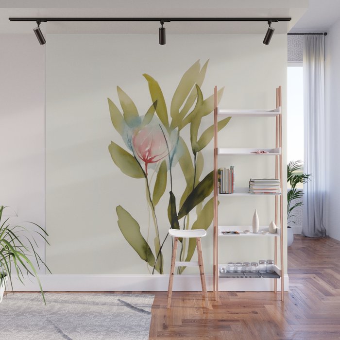 Abstract Flower Bouquet  Wall Mural Gallery Image 1