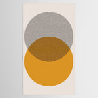 Mid Century Modern Shapes and Lines in Yellow Tablecloth Gallery Image 2