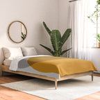 Mid Century Modern Shapes and Lines in Yellow Comforter Gallery Image 2