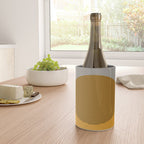 Mid Century Modern Shapes and Lines in Yellow Wine Chiller Gallery Image 4