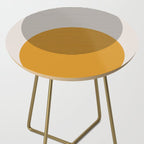Mid Century Modern Shapes and Lines in Yellow Side Table Gallery Image 2
