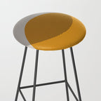 Mid Century Modern Shapes and Lines in Yellow Stool Gallery Image 2