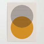Mid Century Modern Shapes and Lines in Yellow Poster Gallery Image 4