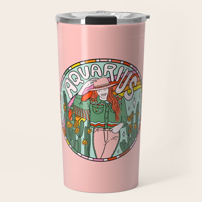 Aquarius Cowgirl Travel Mug Gallery Image 1