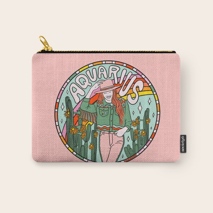 Aquarius Cowgirl Carry All Pouch Gallery Image 1