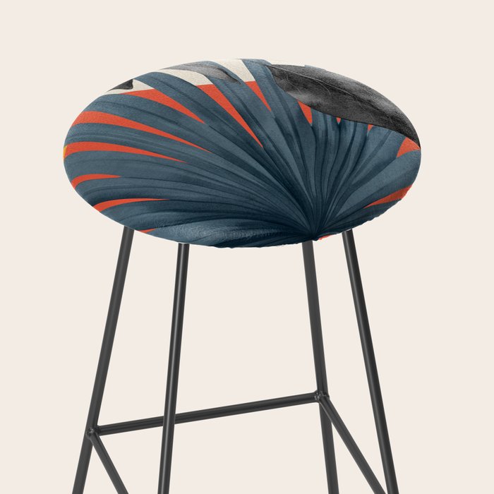 Abstract Tropical Art 22 Stool Gallery Image 2