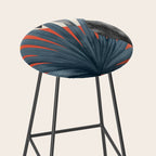 Abstract Tropical Art 22 Stool Gallery Image 2