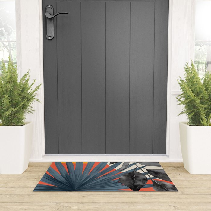 Abstract Tropical Art 22 Welcome Mat Gallery Image 3