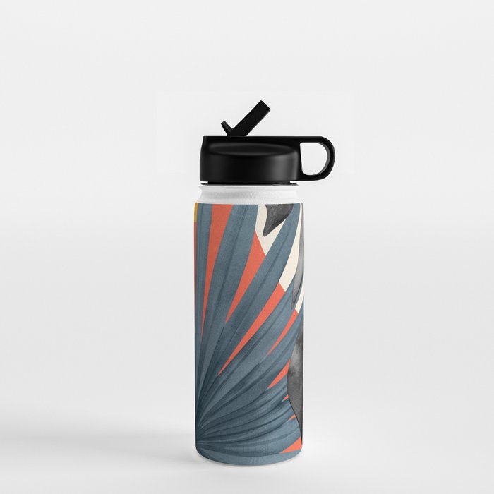 Abstract Tropical Art 22 Water Bottle Gallery Image 1