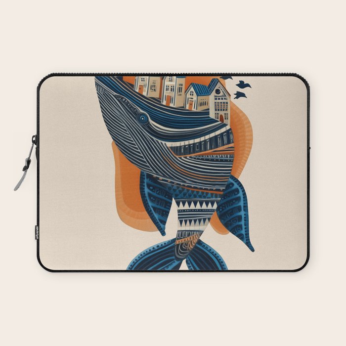 Whale Village Laptop Sleeve Gallery Image 1