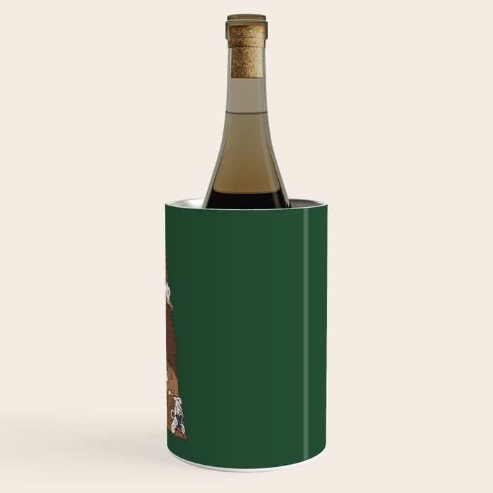 Christmas Tree English Bulldog Wine Chiller Gallery Image 3