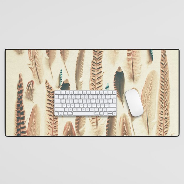 Found Feathers Desk Mat Gallery Image 1