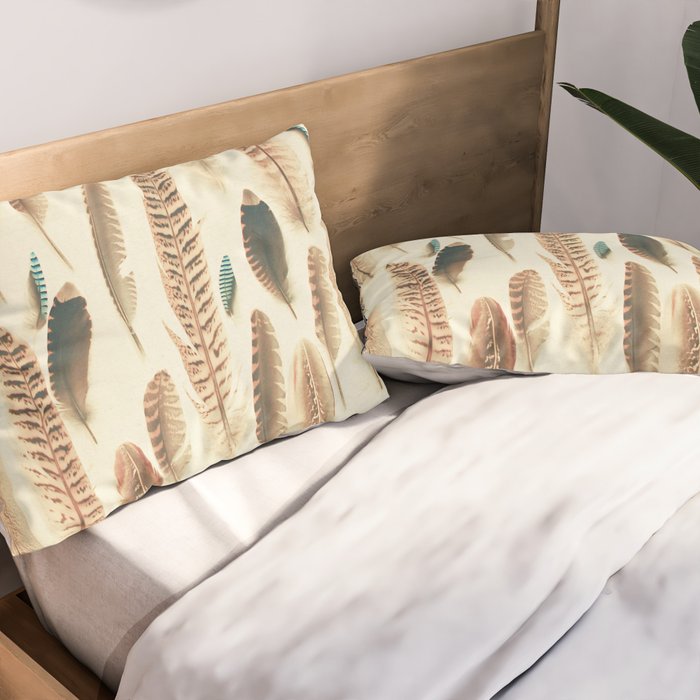 Found Feathers Pillow Sham Gallery Image 2