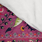 Shakhrisyabz  Southwest Uzbekistan Suzani Embroidery Print Comforter Gallery Image 4