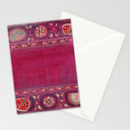 Shakhrisyabz  Southwest Uzbekistan Suzani Embroidery Print Stationery Card Gallery Image 2