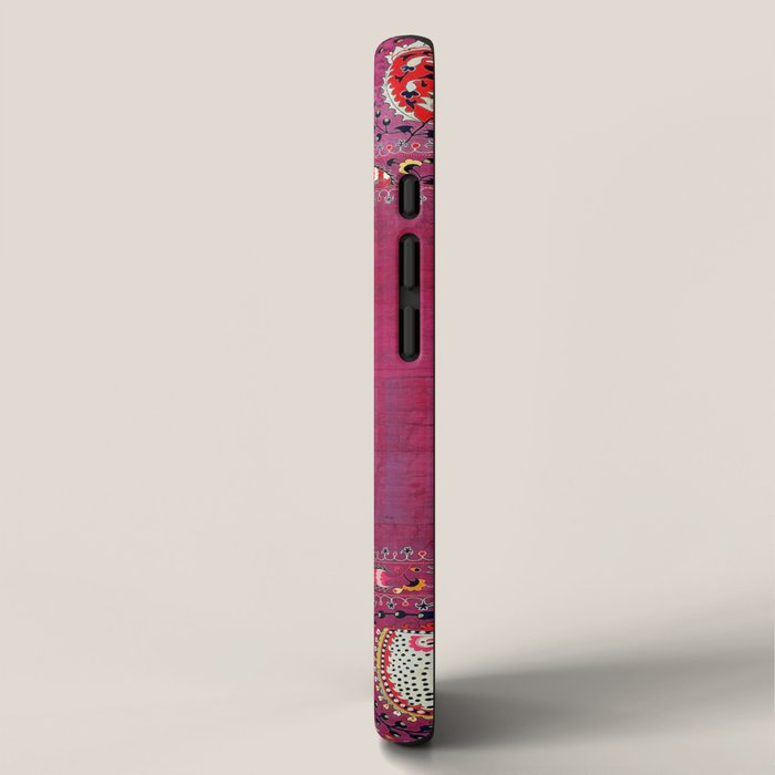 Shakhrisyabz  Southwest Uzbekistan Suzani Embroidery Print iPhone Case Gallery Image 2