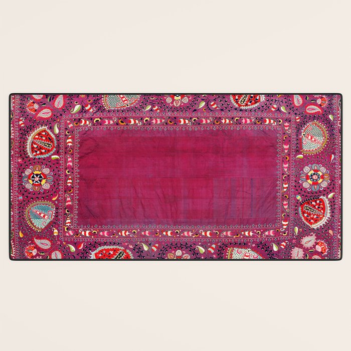 Shakhrisyabz  Southwest Uzbekistan Suzani Embroidery Print Desk Mat Gallery Image 3