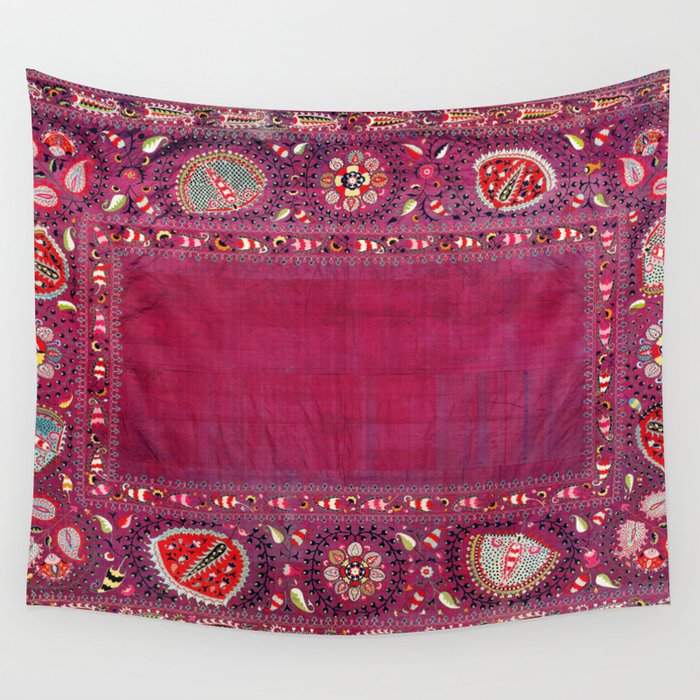 Shakhrisyabz  Southwest Uzbekistan Suzani Embroidery Print Wall Tapestry Gallery Image 1