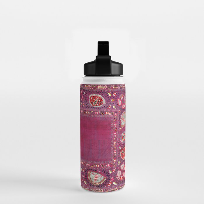 Shakhrisyabz  Southwest Uzbekistan Suzani Embroidery Print Water Bottle Gallery Image 2