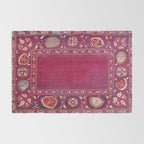 Shakhrisyabz  Southwest Uzbekistan Suzani Embroidery Print Rug Gallery Image 2