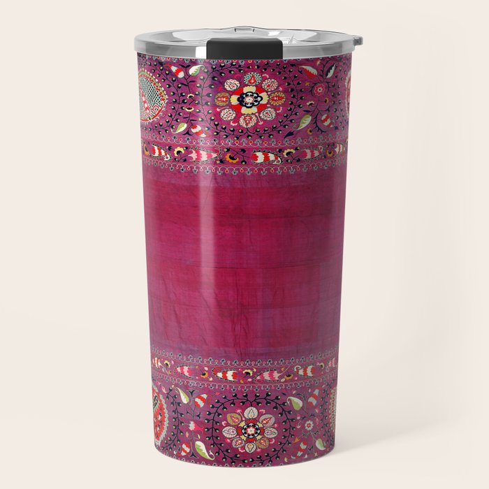 Shakhrisyabz  Southwest Uzbekistan Suzani Embroidery Print Travel Mug Gallery Image 1