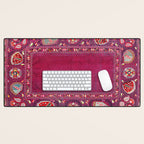 Shakhrisyabz  Southwest Uzbekistan Suzani Embroidery Print Desk Mat Gallery Image 1
