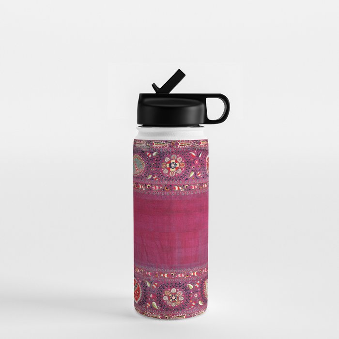 Shakhrisyabz  Southwest Uzbekistan Suzani Embroidery Print Water Bottle Gallery Image 1
