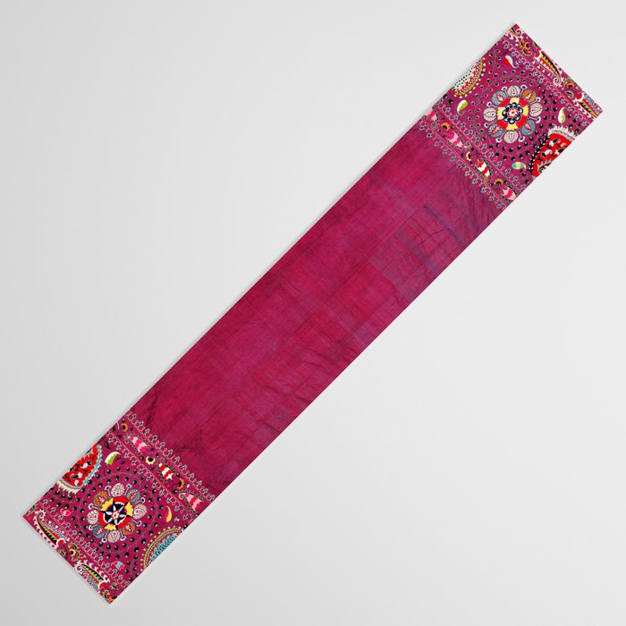 Shakhrisyabz  Southwest Uzbekistan Suzani Embroidery Print Table Runner Gallery Image 3
