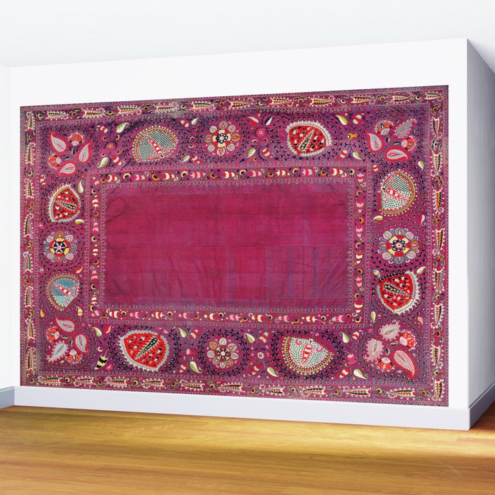 Shakhrisyabz  Southwest Uzbekistan Suzani Embroidery Print Wall Mural Gallery Image 2