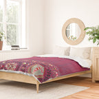 Shakhrisyabz  Southwest Uzbekistan Suzani Embroidery Print Duvet Cover Gallery Image 2