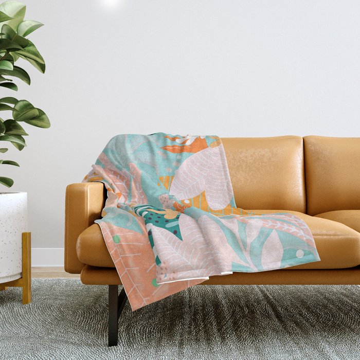 Into the jungle - dusk Throw Blanket Gallery Image 1