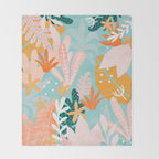 Into the jungle - dusk Throw Blanket Gallery Image 2
