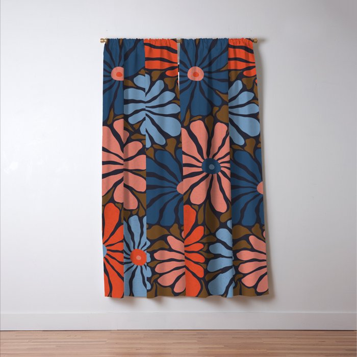 Lazy Florals #4 Window Curtain Gallery Image 3