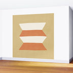 Geometric Vase - Orange Gold  Wall Mural Gallery Image 2