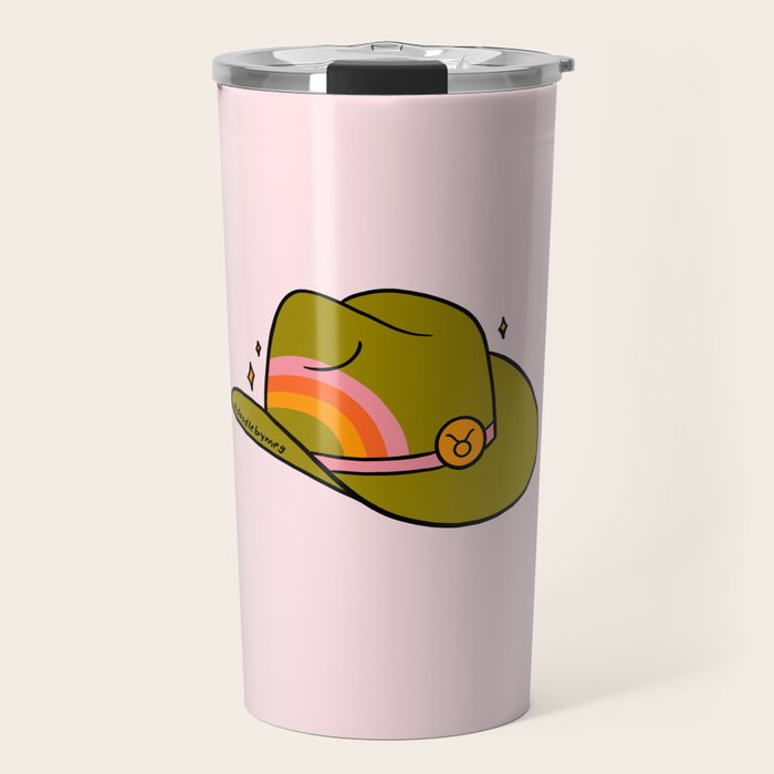 Taurus Cowboy Hat Travel Mug Gallery Image 1