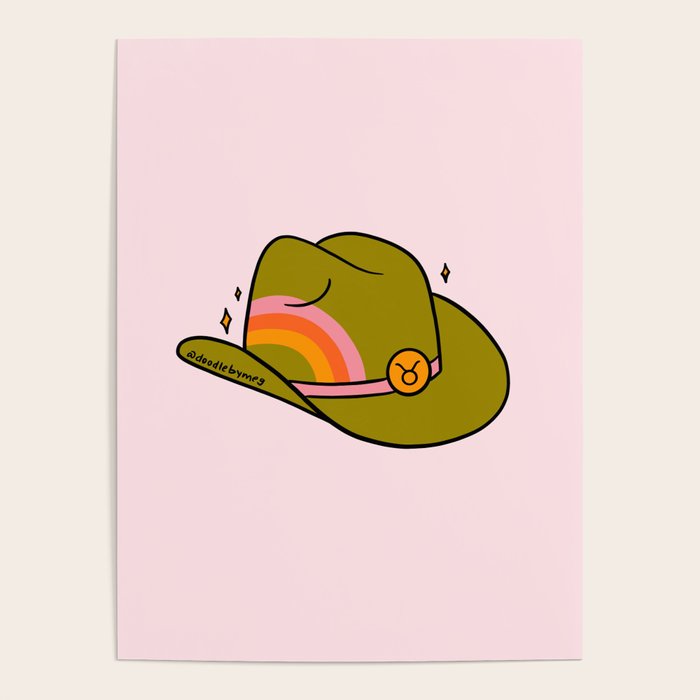 Taurus Cowboy Hat Poster Gallery Image 4