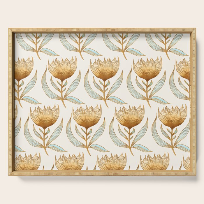 Bohemian Sunflower Pattern Serving Tray Gallery Image 1