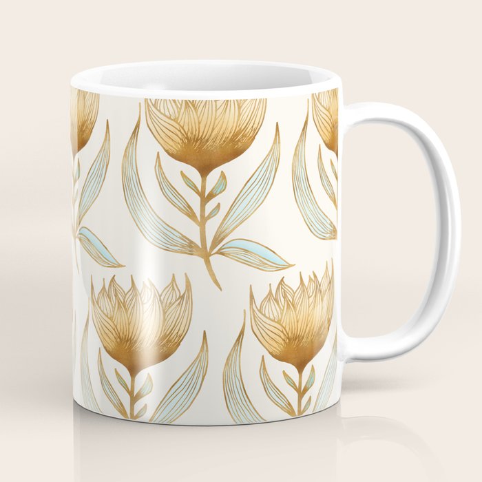 Bohemian Sunflower Pattern Coffee Mug Gallery Image 1